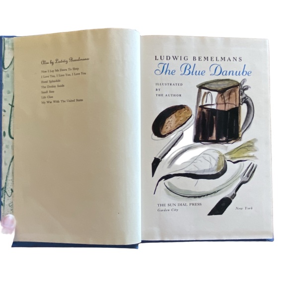 Sun Dial Press 1946 Blue The Blue Danube Vintage Illustrated Hardcover OS - Picture 5 of 12